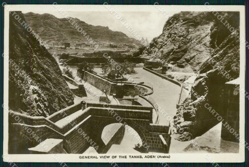 Yemen Aden The Tanks RPPC postcard XP3299 – fronte