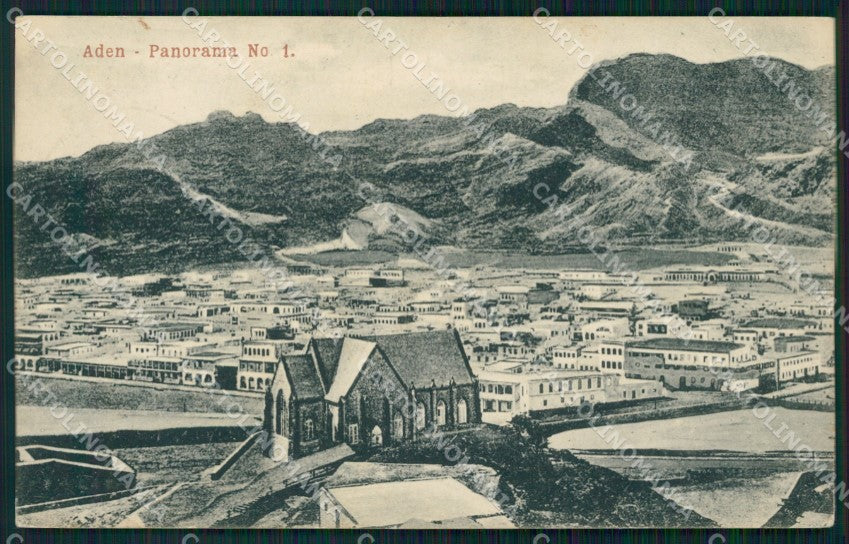 Yemen Aden Panorama postcard XP3300 – fronte