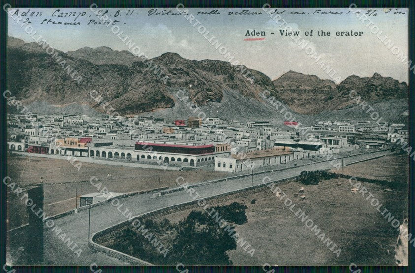 Yemen Aden View of the Crater postcard XP3301 – fronte