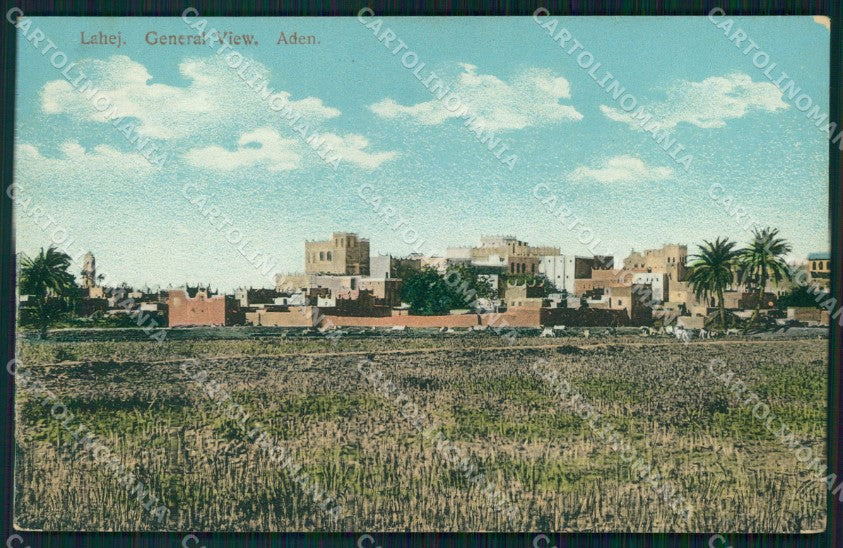 Yemen Aden Lahej General View postcard XP3306 – fronte