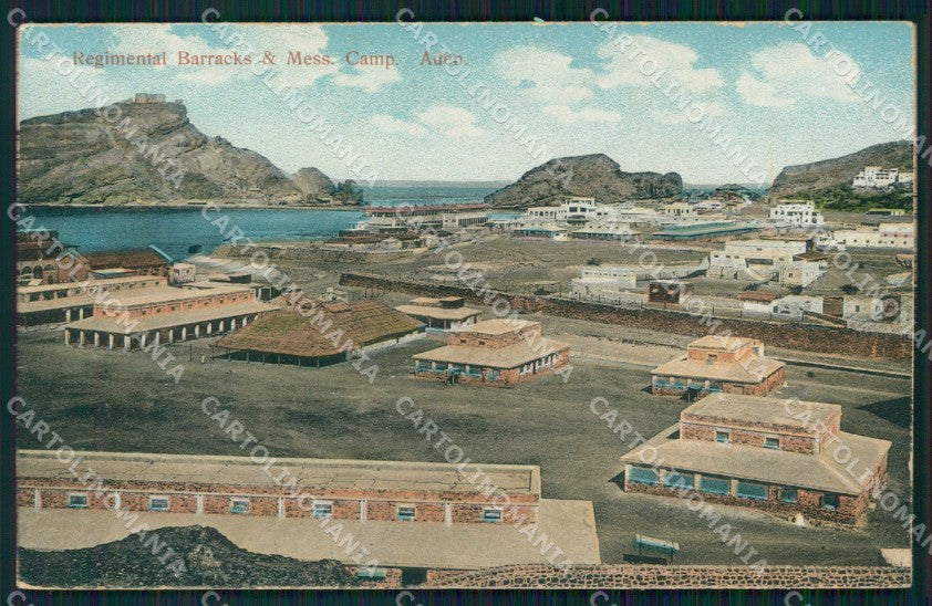 Yemen Aden Regimental Barracks postcard XP3307 – fronte