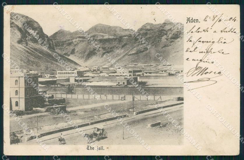 Yemen Aden The Jail postcard XP3309 – fronte