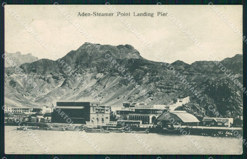 Yemen Aden Steamer Point Landing Pier postcard XP3310 – fronte