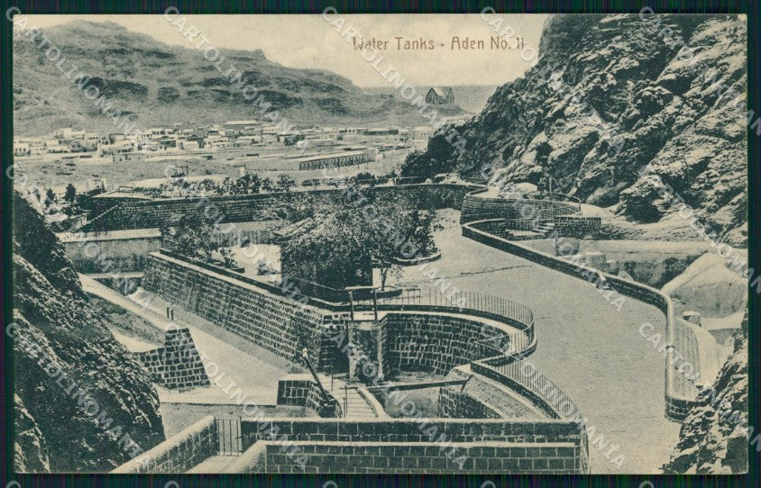 Yemen Aden Water Tanks postcard XP3312 – fronte
