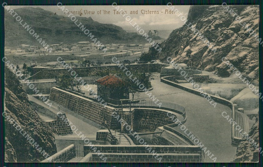 Yemen Aden Tanks and Cisterns postcard XP3313 – fronte