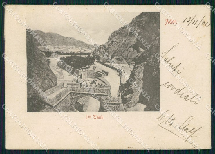 Yemen Aden First Tank postcard XP3316 – fronte