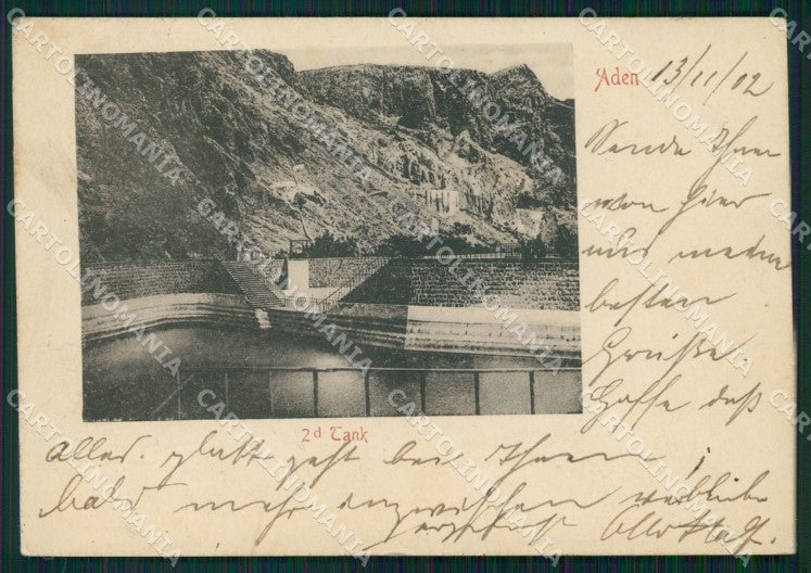 Yemen Aden Second Tank postcard XP3317 – fronte