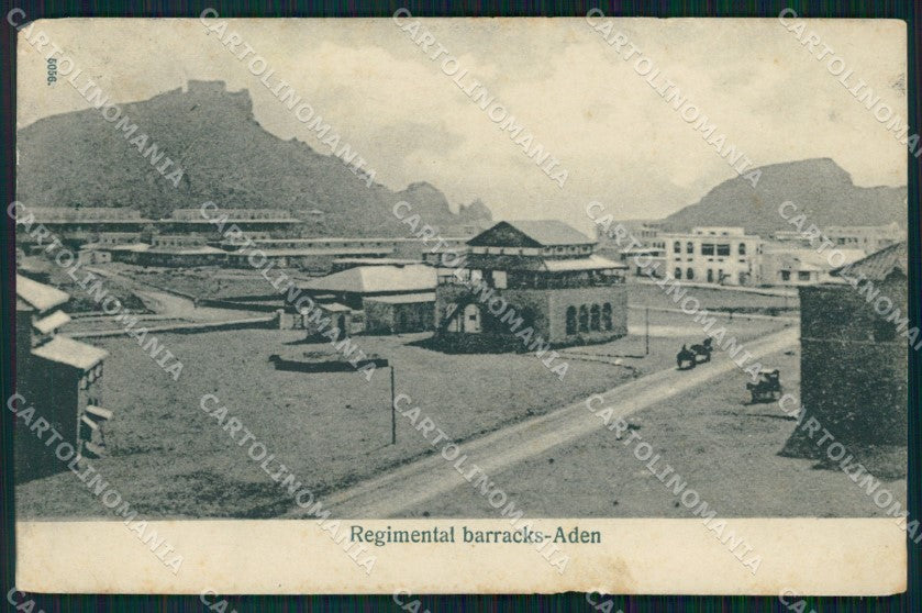 Yemen Aden Regimental Barracks ABRADED postcard XP3322 – fronte
