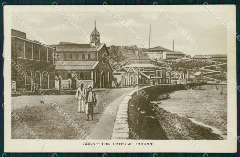Yemen Aden The Catholic Church RPPC postcard XP3325 – fronte