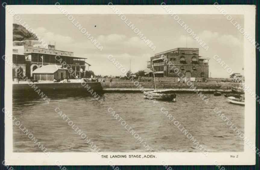 Yemen Aden The Landing Stage RPPC postcard XP3339 – fronte