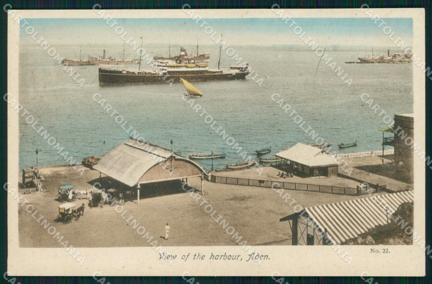 Yemen Aden Harbour postcard XP3348 – fronte
