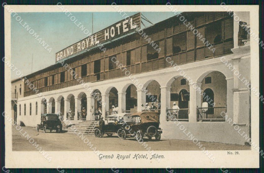 Yemen Aden Grand Royal Hotel postcard XP3353 – fronte