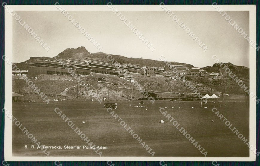 Yemen Aden Barracks RPPC postcard XP3360 – fronte