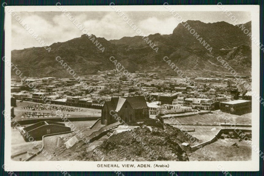 Yemen Aden General View RPPC postcard XP3364 – fronte