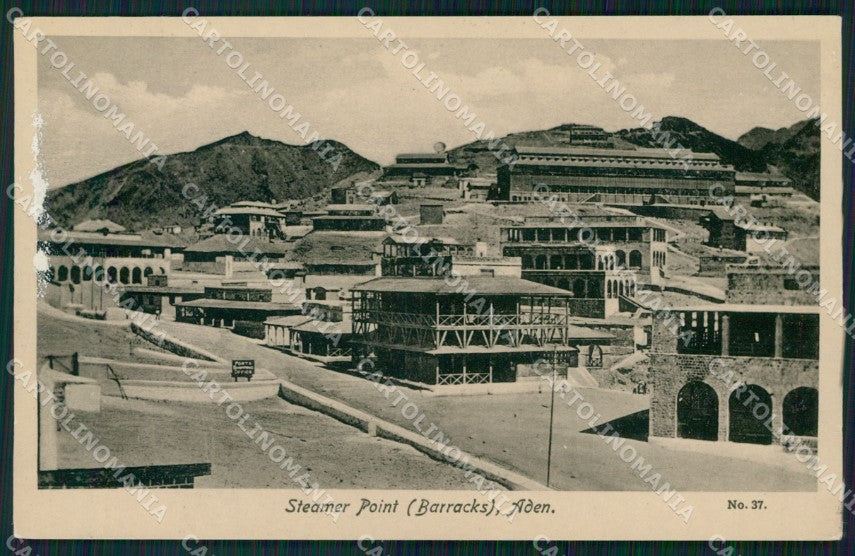 Yemen Aden Steamer Point ABRADED postcard XP3365 – fronte
