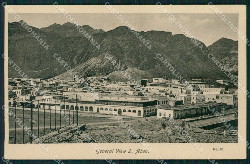 Yemen Aden General View postcard XP3366 – fronte