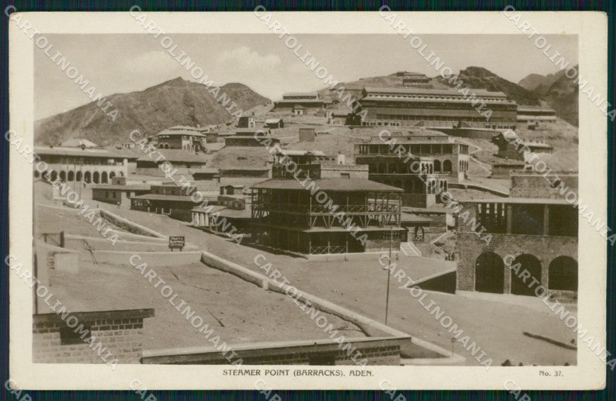 Yemen Aden Barracks RPPC postcard XP3368 – fronte