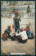 Myanmar Burma Yangon Rangoon Ethnic Types Travelling Restaurant postcard XP3376 – fronte