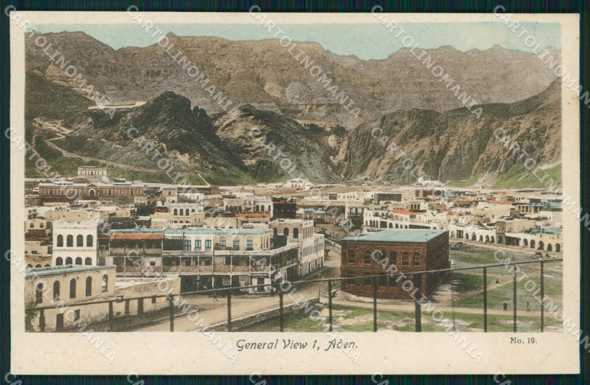 Yemen Aden General View postcard XP3378 – fronte