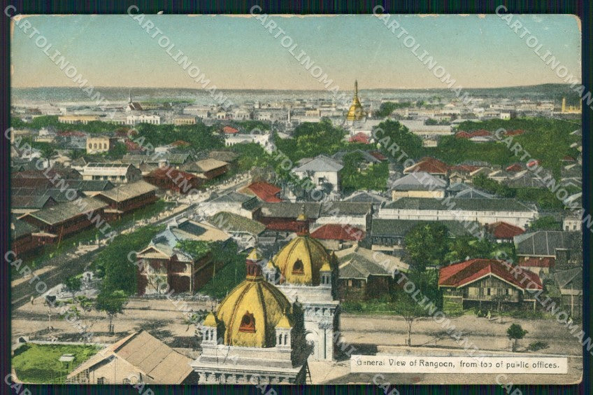 Myanmar Burma Yangon Rangoon Post Office postcard XP3387 – fronte
