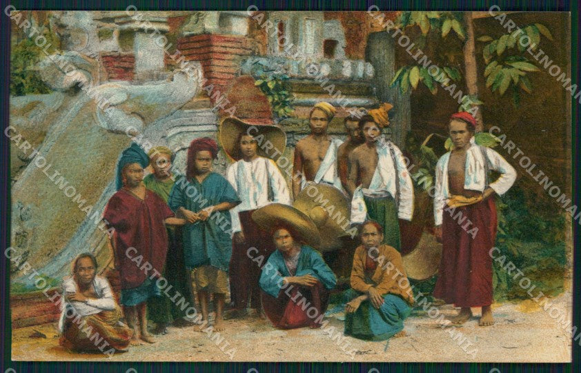 Myanmar Burma Ethnic Types Mission postcard XP3407 – fronte