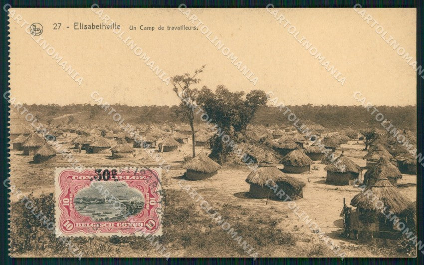 Congo Belge Belgisch Congo Lubumbashi Elisabethville Camp postcard XP3454 – fronte