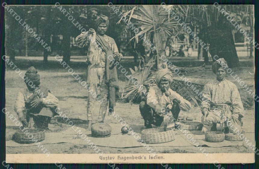 India Ethnic Types Snake Charmer REGLUED postcard XP3486 – fronte