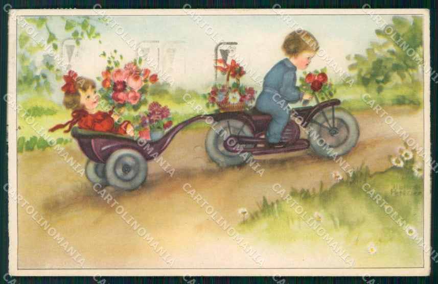 Artist Signed Hannes Petersen Children serie 5785 AK cartolina XP6779 – fronte
