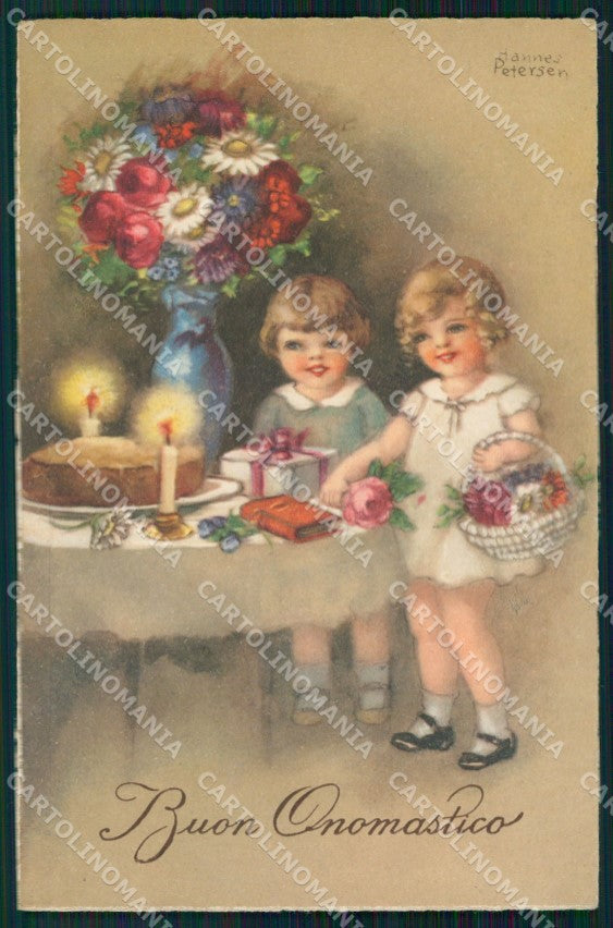 Artist Signed Hannes Petersen Children serie 4799 AK cartolina XP6796 – fronte