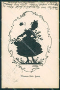 Artist Signed Hannes Petersen Silhouette AK cartolina XP6825 – fronte