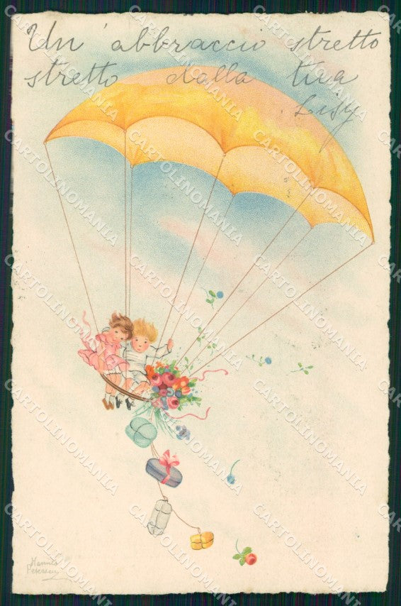 Artist Signed Hannes Petersen Child AK cartolina XP6827 – fronte
