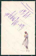 Artist Signed Sergio Bompard Glamour Lady serie 545-3 AK cartolina XP6911 – fronte