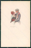 Artist Signed Sergio Bompard Romantic Couple serie 448M-2 AK cartolina XP6934 – fronte