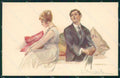 Artist Signed Sergio Bompard Romantic Couple serie 947-2 AK cartolina XP6945 – fronte