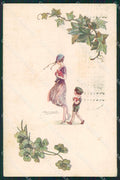 Artist Signed Sergio Bompard Glamour Lady serie 687-1 AK cartolina XP6954 – fronte