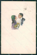 Artist Signed Bompard Glamour Lady serie 509M-1 ABRASA cartolina XP7047 – fronte