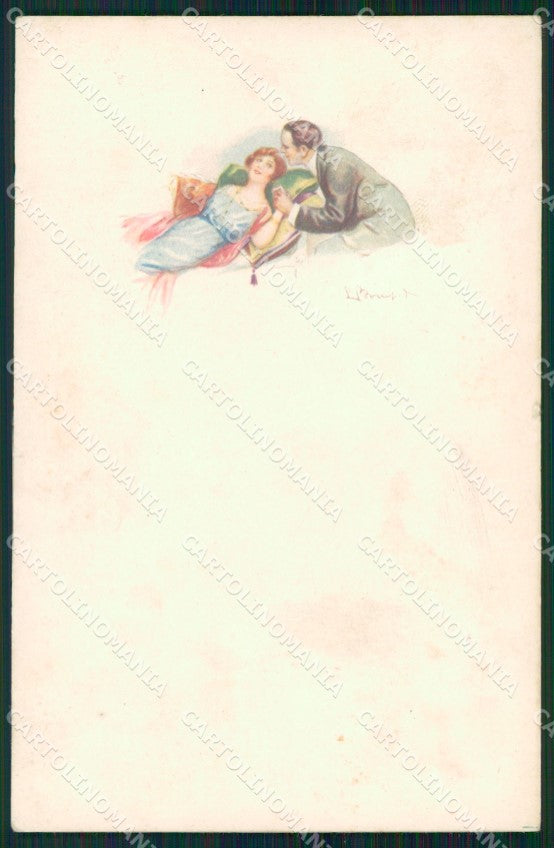 Artist Signed Bompard Romantic Couple serie 544-3 cartolina XP7049 – fronte