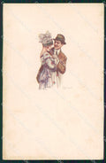 Artist Signed Bompard Romantic Couple serie 988M-1 cartolina XP7065 – fronte