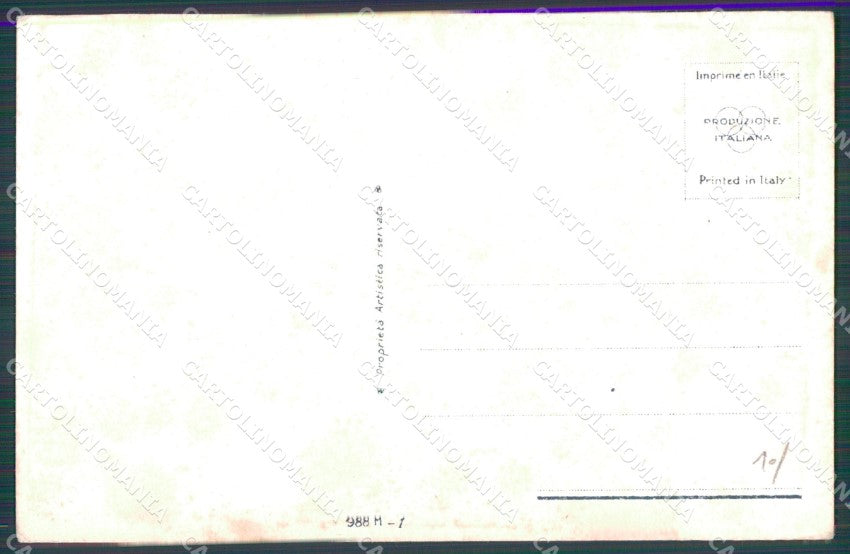 Artist Signed Bompard Romantic Couple serie 988M-1 cartolina XP7065 – retro