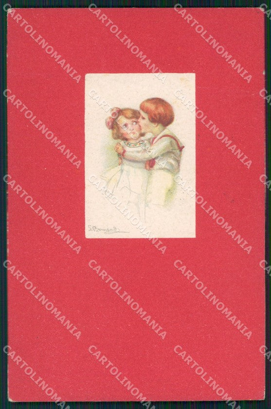 Artist Signed Bompard Children serie 920M-2 cartolina XP7120 – fronte
