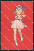 Artist Signed Bompard Child serie 523-1 SCOLLATA cartolina XP7153 – fronte
