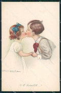 Artist Signed Bompard Children serie 920-1 cartolina XP7168 – fronte