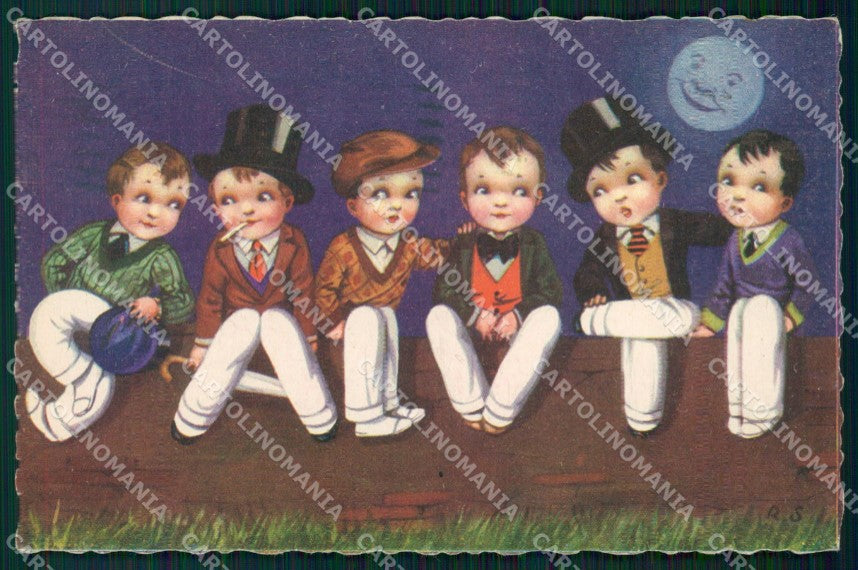 Artist Signed Sgrilli Children serie 2262 cartolina XP7175 – fronte