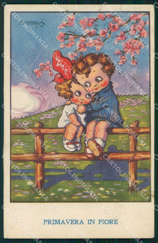 Artist Signed Sgrilli Children cartolina XP7235 – fronte