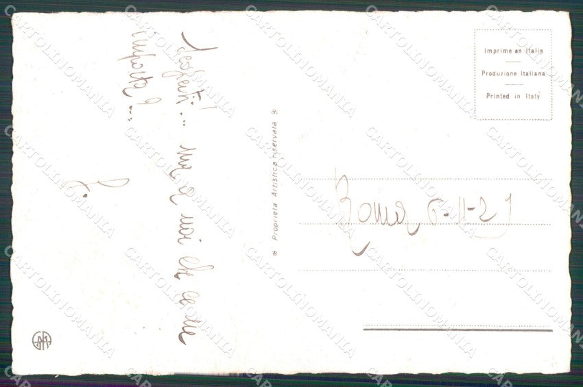 Artist Signed Sgrilli Children serie cartolina XP7252 – retro
