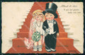 Artist Signed Sgrilli Children serie 2084 PIEGATA cartolina XP7260 – fronte