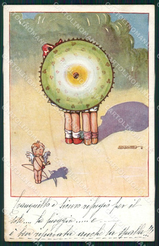 Artist Signed Sgrilli Children serie 99 cartolina XP7269 – fronte