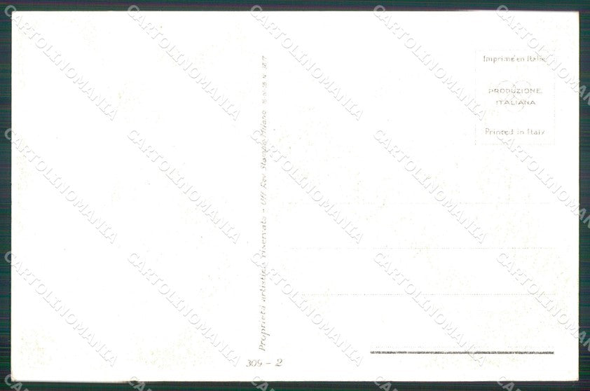 Artist Signed Nanni Glamour Fashion Lady serie 309-2 cartolina XP7311 – retro