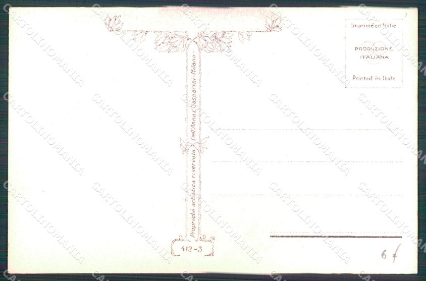 Artist Signed Nanni Romantic Couple serie 412-5 cartolina XP7314 – retro