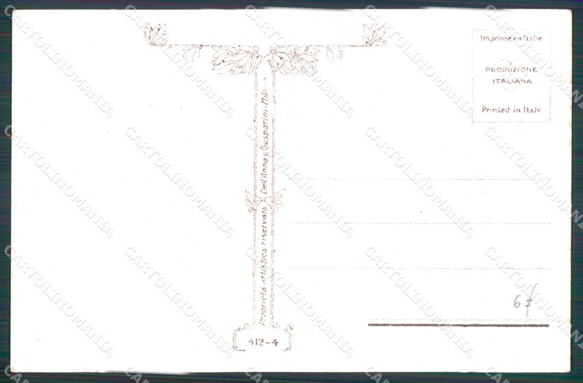 Artist Signed Nanni Romantic Couple serie 412-4 cartolina XP7315 – retro
